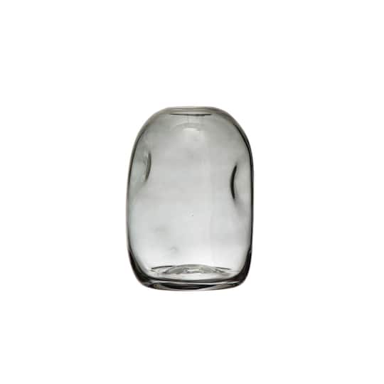 Hello Honey® 10" Clear Glass Vase with Indentations